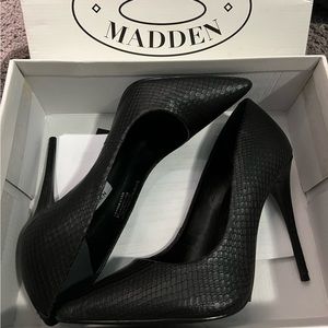 Steve Madden black heels, size 7